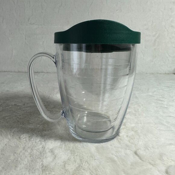 Tervis Tumbler Coffee Tea mug with handle and Green lid 16 oz - Picture 1 of 6